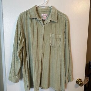 Vintage Corduroy Button Down Top
